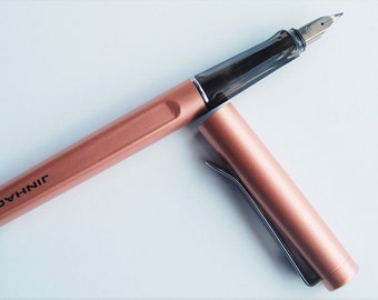 Rose Gold Fountain Pen - Ideal Starter Fountain Pen - Perfect for Bullet Journal / Bujo, diary or planner, Jinhao, Gorgeous Rose Gold Pen.