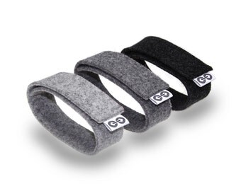 Felt strap for Bicycle Holders - anthracite - Fasten your frontwheel!