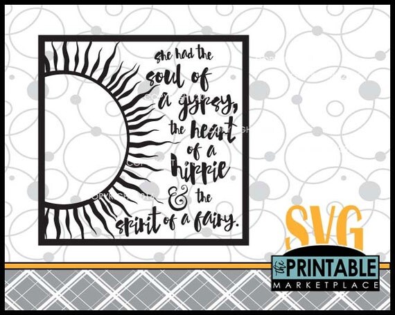 Download Gypsy SVG File Gypsy Soul SVG Hippie Svg Boho Inspired SVG