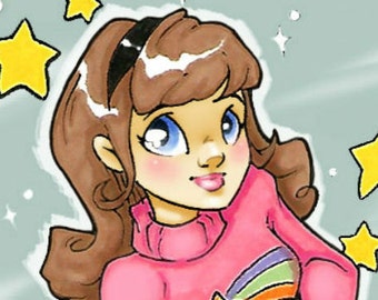 Mabel and Waddles Art Print