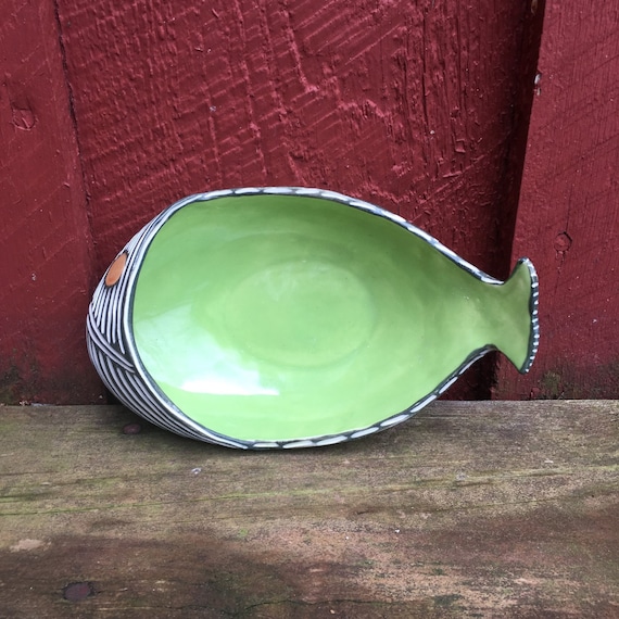 Modern FISH serving bowl tray
