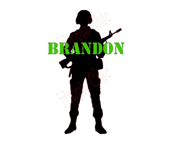  xbox, ps3, army, soldier name decal