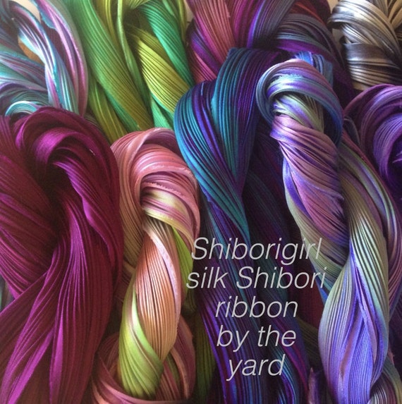 Silk Shibori Ribbon by the Yard