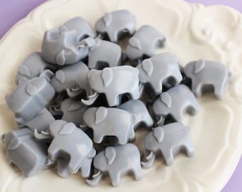 Elephant Soap Set - Soap Favors, Baby Shower, Lavender Soap, Mini Soap, Animal Soap, Kids Soap, Baby Soap, Grey Soap, Party Favors, Circus