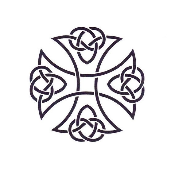 celtic cross stencil mylar stencil irish cross by celtic cross stencil mylar stencil irish cross by