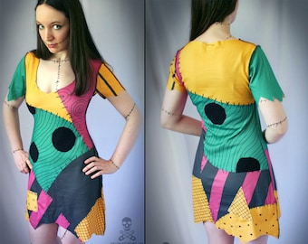 Nightmare Before Christmas Sally ragdoll dress CUSTOM smarmyclothes halloween costume