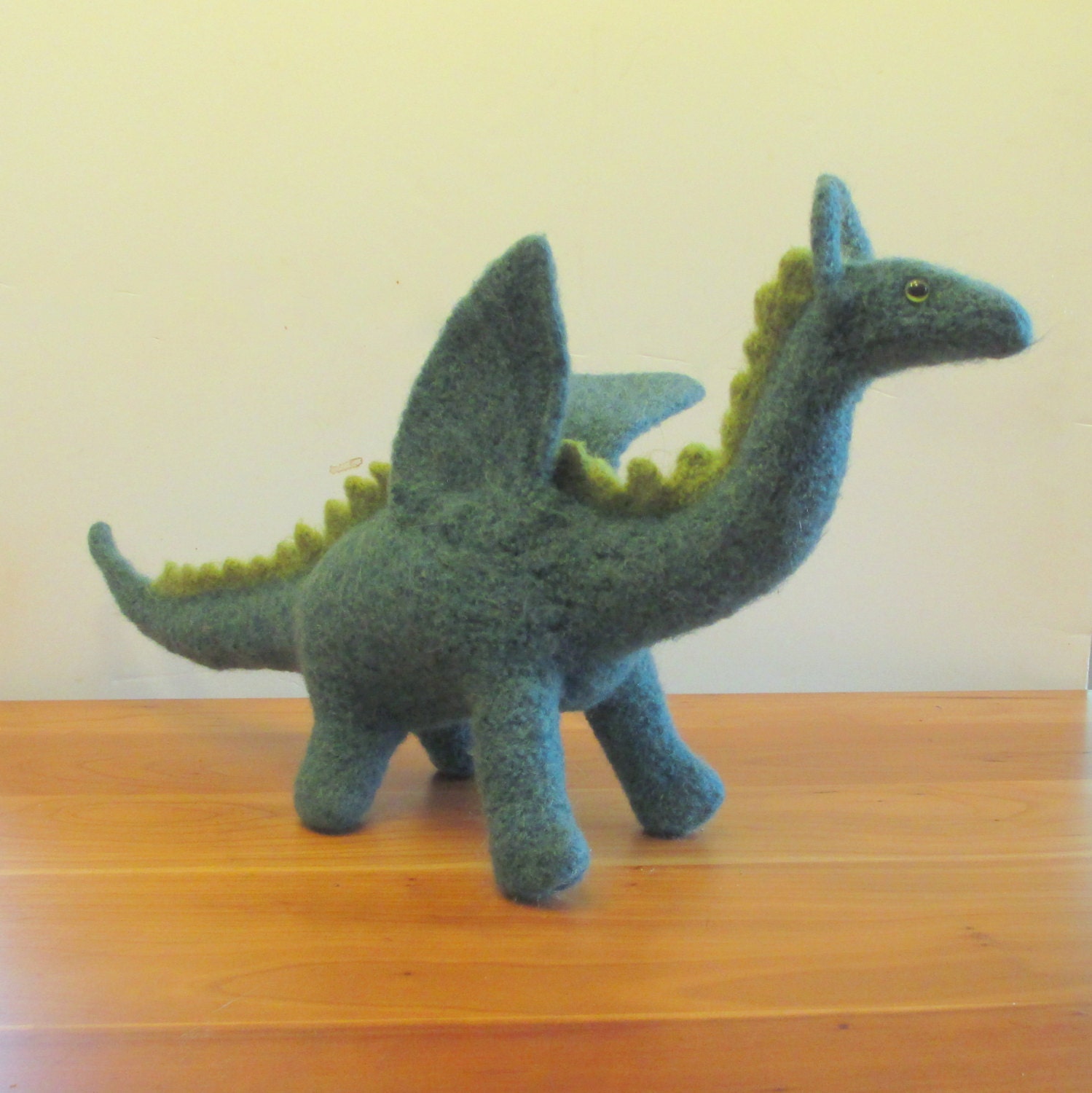 Plush Dragon Stuffed Dragon Stuffed Animal Fiber Art