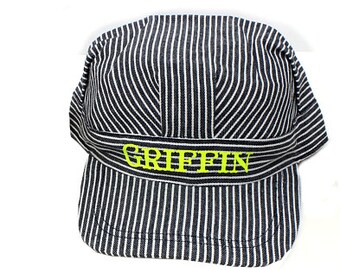 Personalized Hat,Ring Bearer Gift,Train Conductor,Retirement Gift,Train Whistle,Train Conductor Hat,Kids Party Hat,Engineer Hat