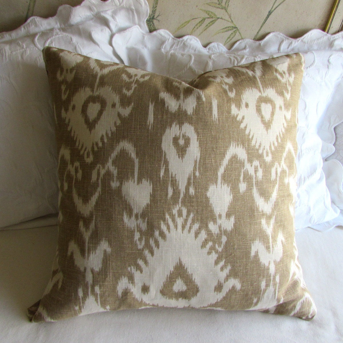 EURO pillow cover 24x24 decorative linen kravet bristow sand