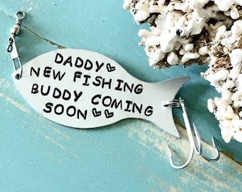 Fishing Lure, Personalized, Hand Stamped, Gift For Fisherman, Custom Fishing Lure, Personalized Fishing Lure, YOU CHOOSE MESSAGE