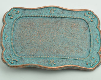 Buckle set, 3 Green Patina Buckles , made in USA , Set 1