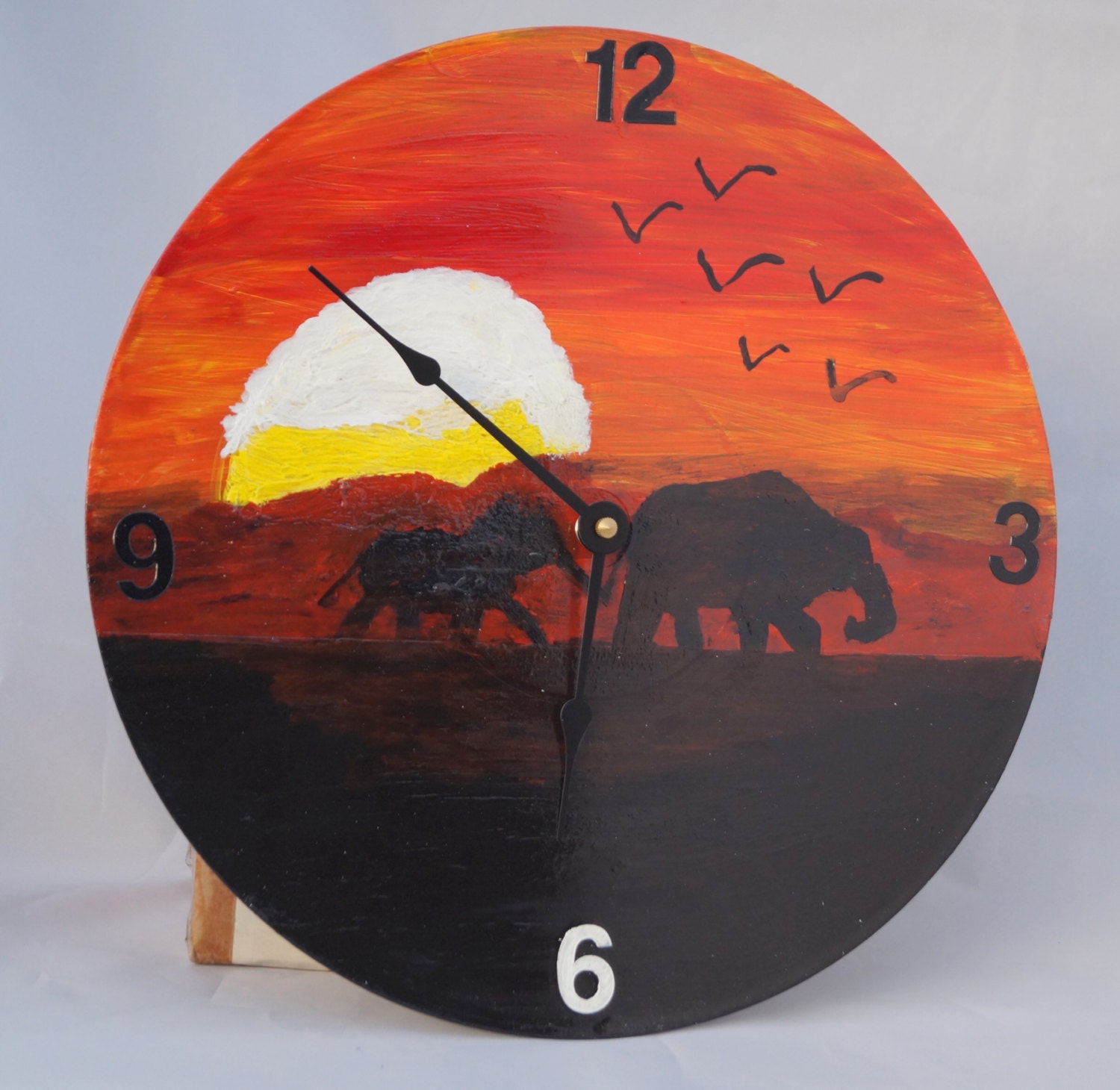Baby Elephant Unique Best Sellers Unusual Wall Clock by