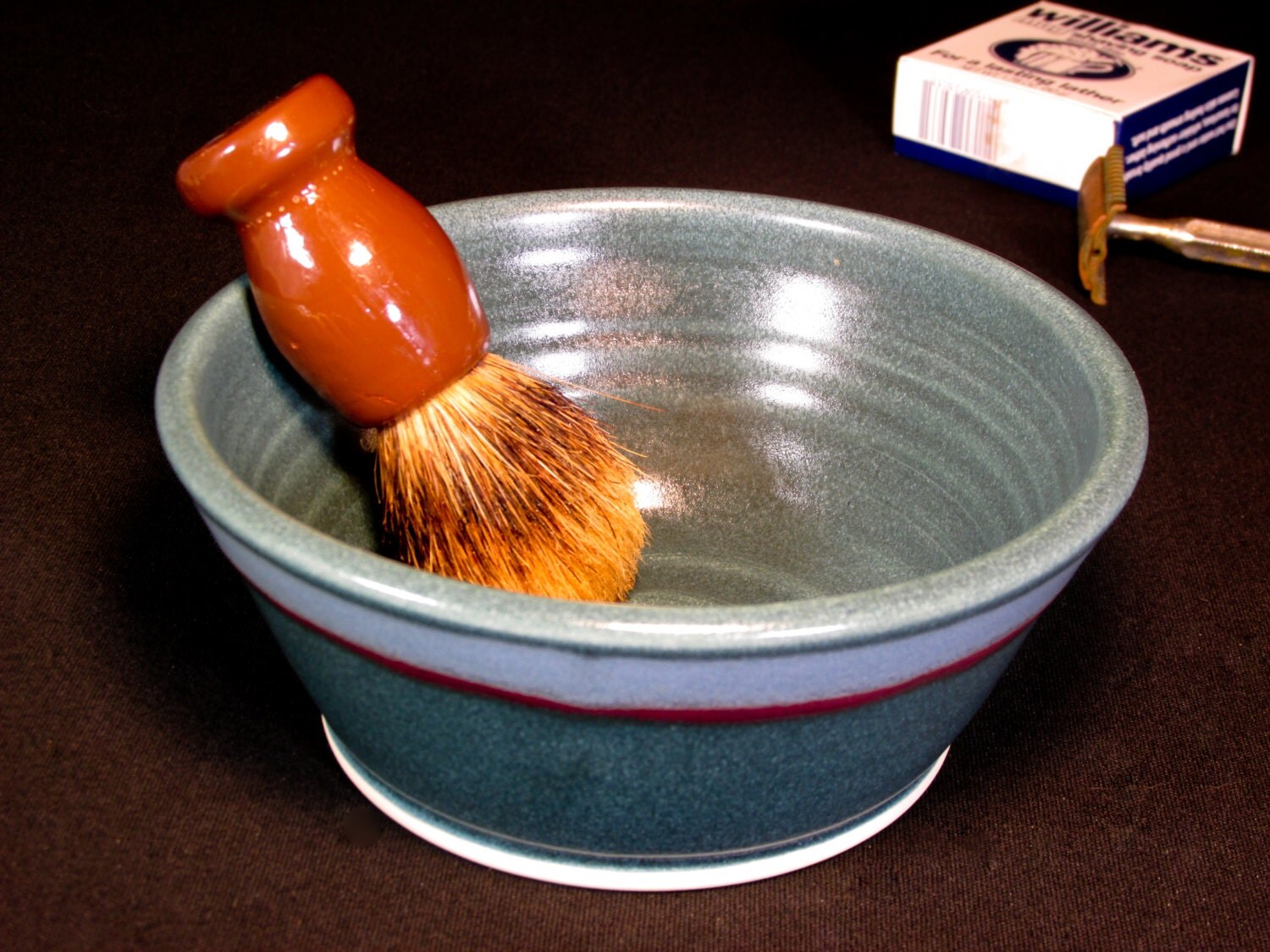 Wetshaving Ceramic Bowl Large Shaving Dish by DougSmithPottery