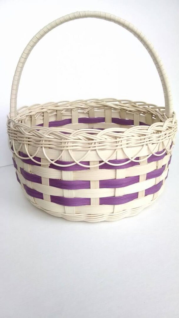 Large Purple Easter Basket