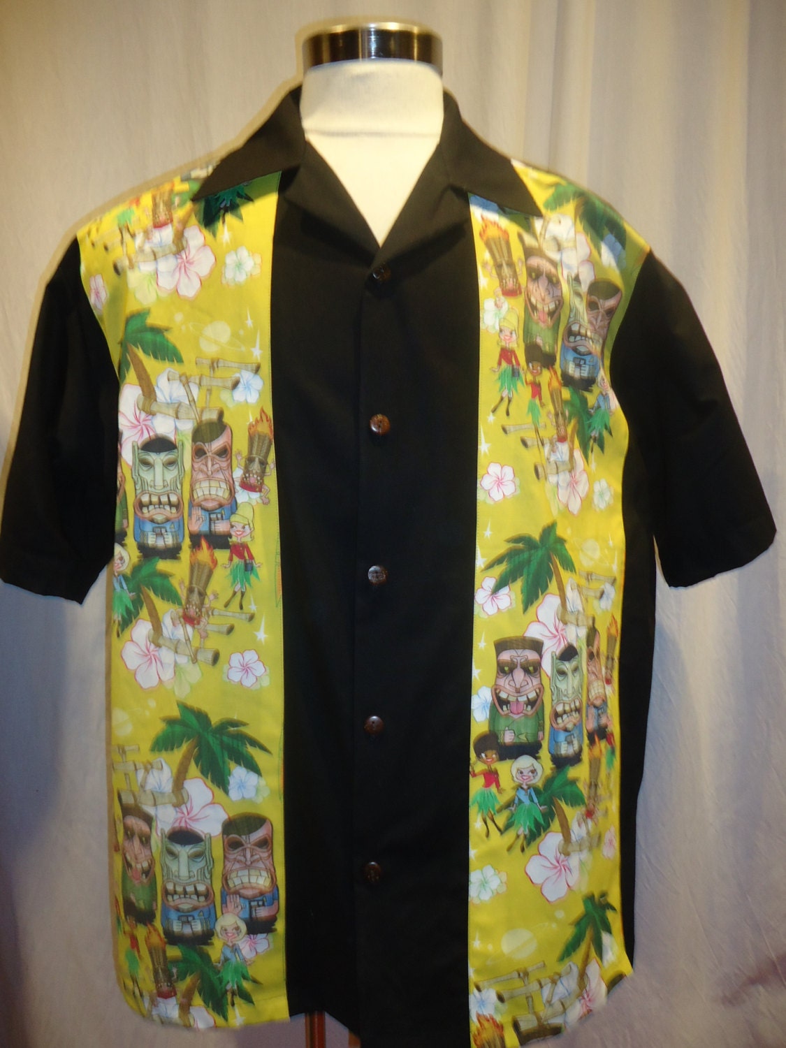 Star Trek Tiki Shirt Kirk and Spock Hawaiian Tiki
