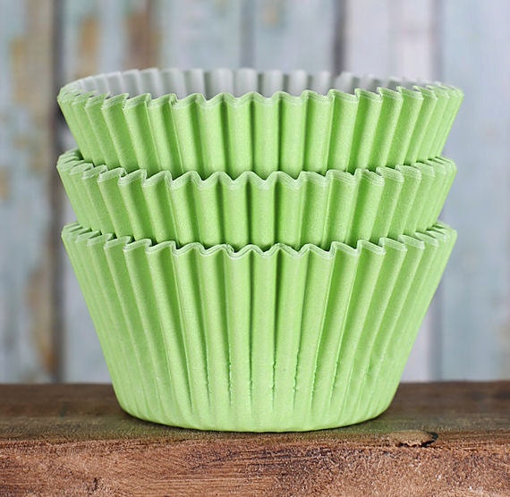 Lime Green Cupcake Liners BakeBright Cupcake Liners