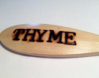 THYME-Wooden Spoon Plant Marker