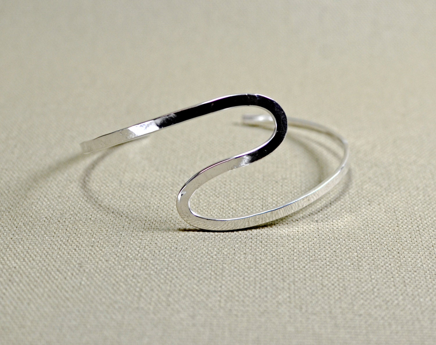 handmade artistic sterling silver arm cuff Solid 925