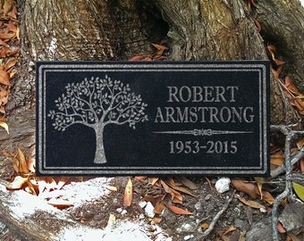 Custom Memorial Stone Personalized In Loving Memory Granite Memorial Plaque Gift Sympathy Remembrance Garden Indoor Grave Marker Stone