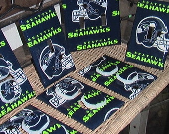 Seattle Seahawks Light Switch Plates Outlet Covers or Knobs