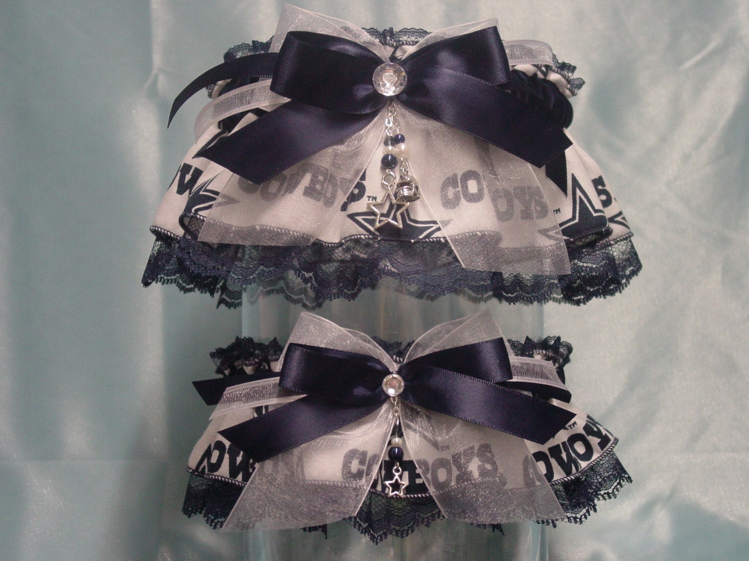 Dallas Cowboys Wedding Garter Set In White And Navy   Il Fullxfull.1040030782 Hg7p 