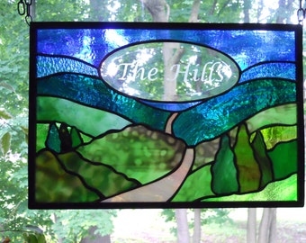 Custom, Personalized Stained Glass Panel
