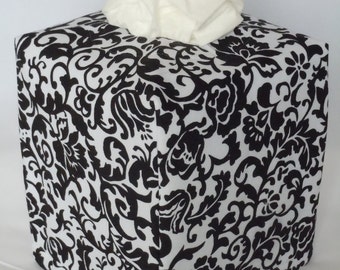 Ready To Ship - "BLACK AND WHITE " - Tissue Box Cover