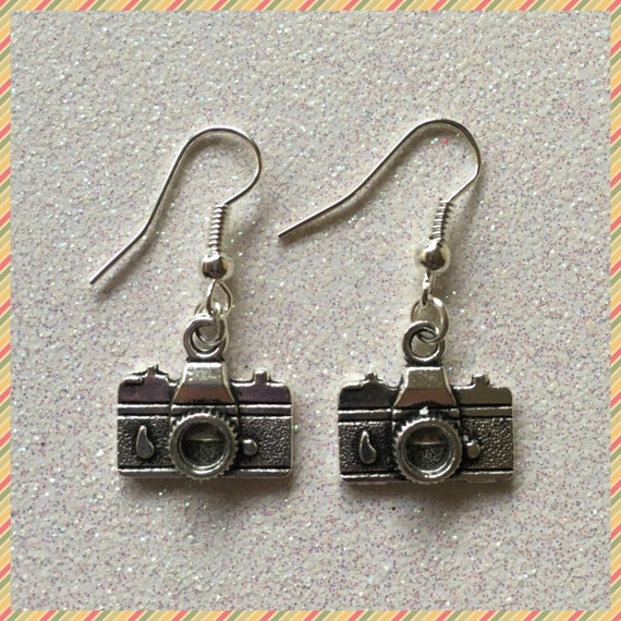 Camera Earrings by CalamityJayneDesigns on Etsy