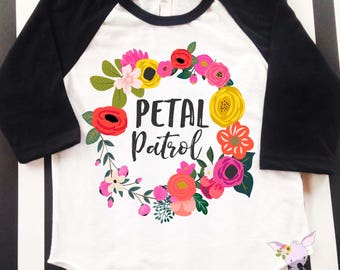 Flower girl shirt flower girl petal patrol girls flower girl shirt wedding shirt flower girl wedding rehearsal dress flower girl outfit