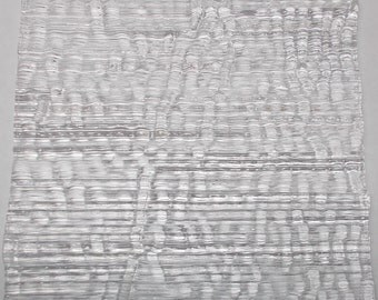 Uroboros Clear Fipple 90 COE Fusible Glass - Interesting texture!