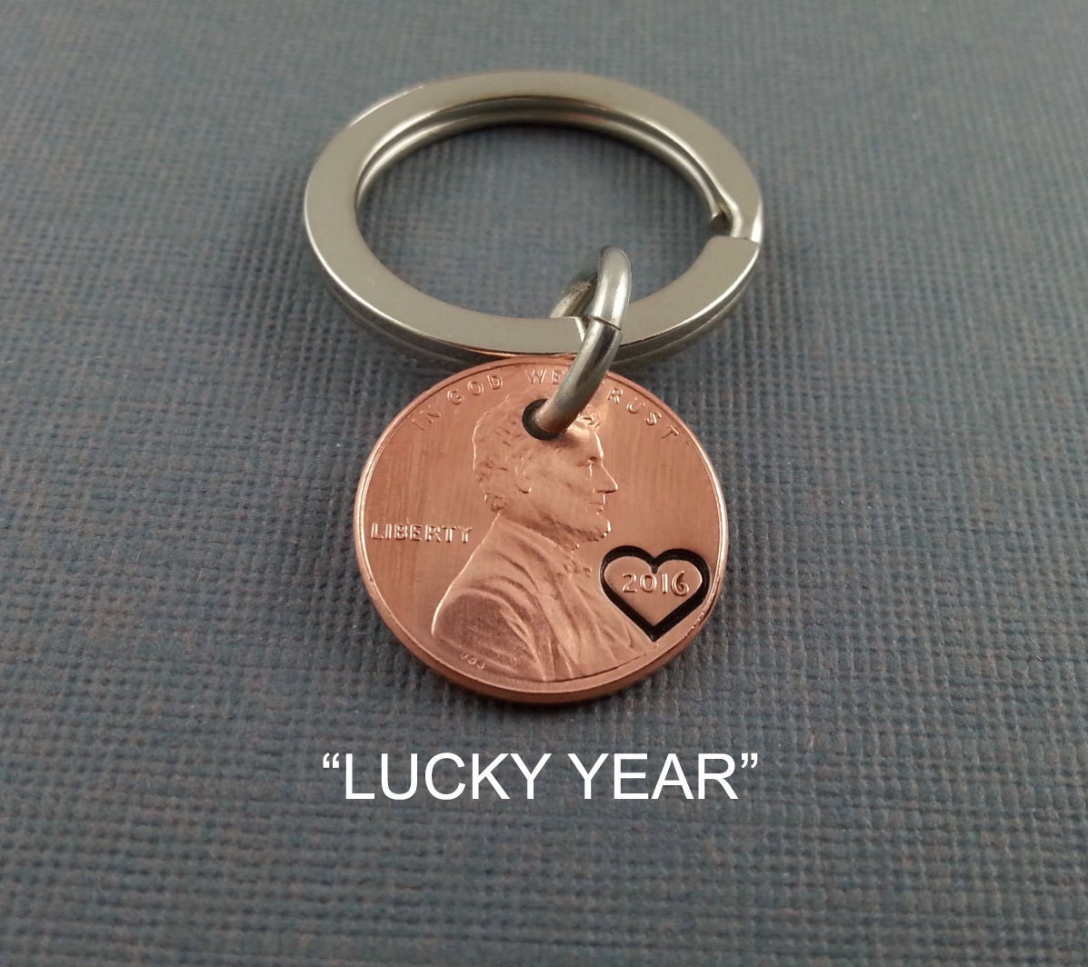 Lucky Year Keychain Lucky Us Personalized Keychain