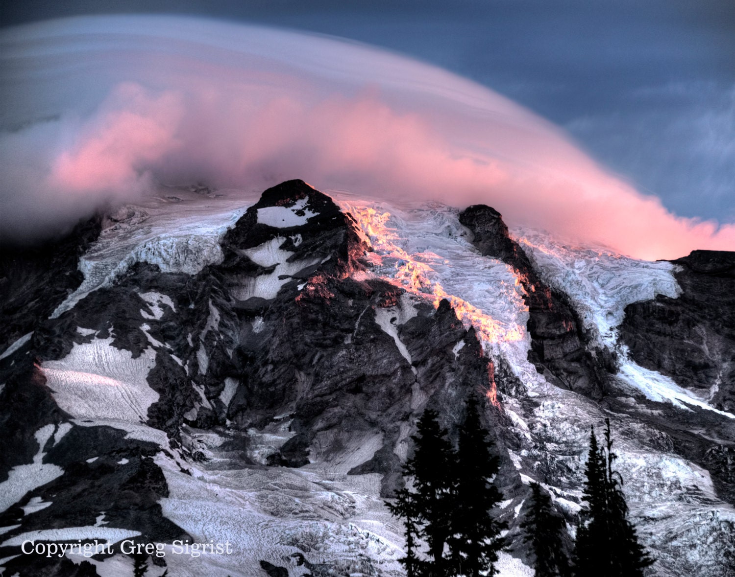 Mt Rainier Early Sunrise Very Fine Art Photograph available