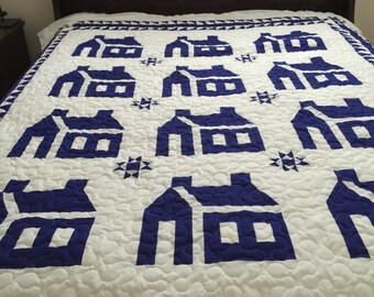 Line Art Quilt Abstract Perfect Lap Size 60xby BarnRedQuiltworks