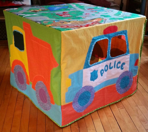 Vehicles Fabric Playhouse Pattern