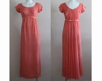 Coral Chiffon Dress