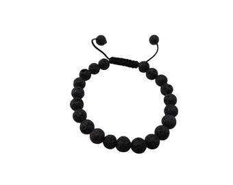 Handmade Tibetan mala lava wrist mala bracelet for meditation
