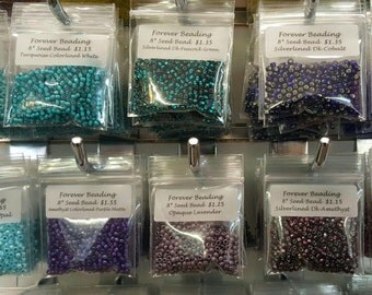 Japanese Seed Beads Size 8...continued