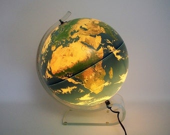 Beautiful Illuminated Planet Earth by Krent/Paffett/Teifert made in Denmark