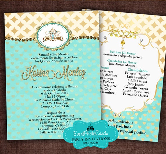 Free Printable Quinceanera Invitations 2