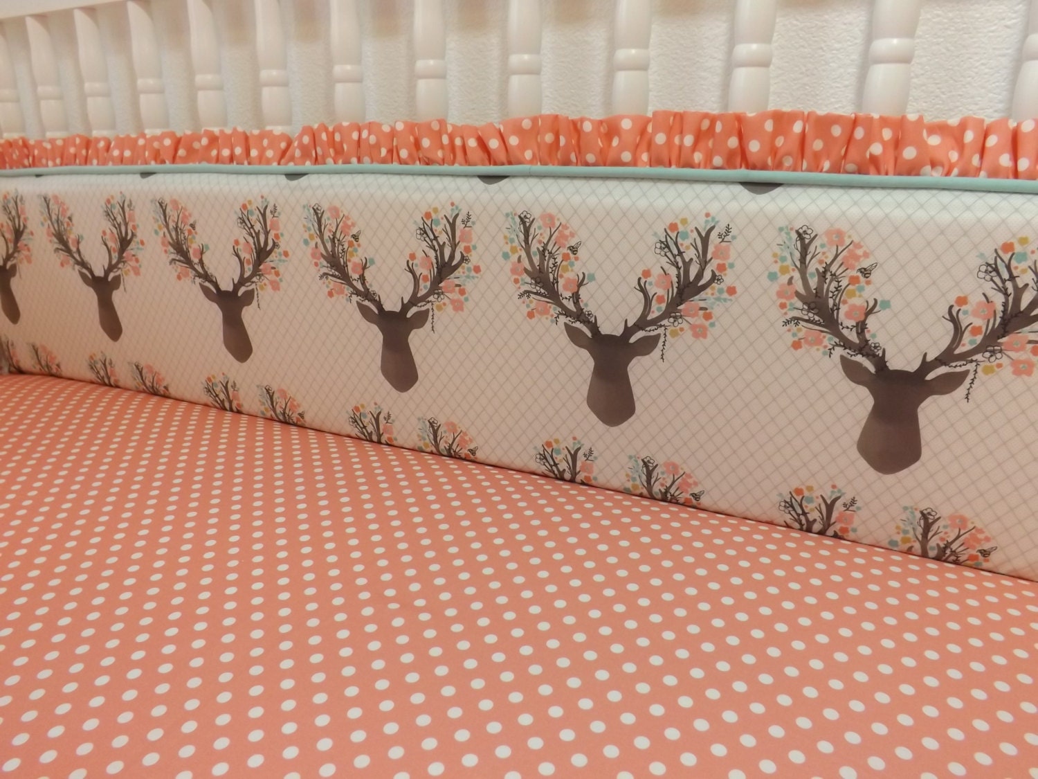 Deer Crib Bedding Girl Baby Bedding MADE TO ORDER Baby