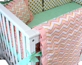 Boho Mermaids Ruffled Crib Skirt main image 0