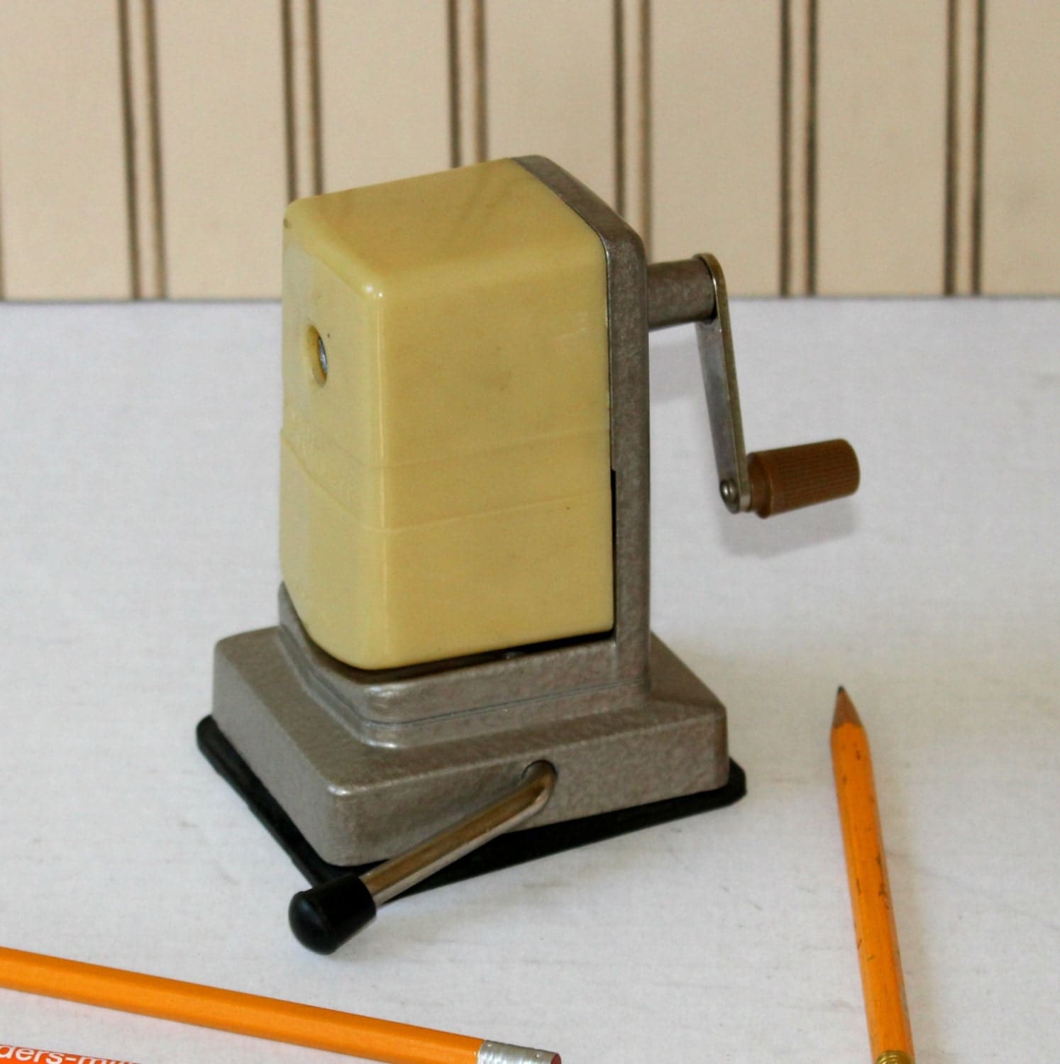 Vintage Pencil Sharpener Hand Crank by VintageSouthernPicks