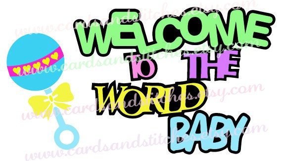 Download Baby SVG Welcome Baby SVG Baby SVG Digital Cutting File