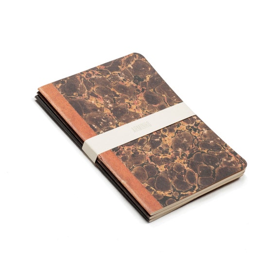 Marbled Trio lot of 3 notebooks vintage inspired by ARMINHO