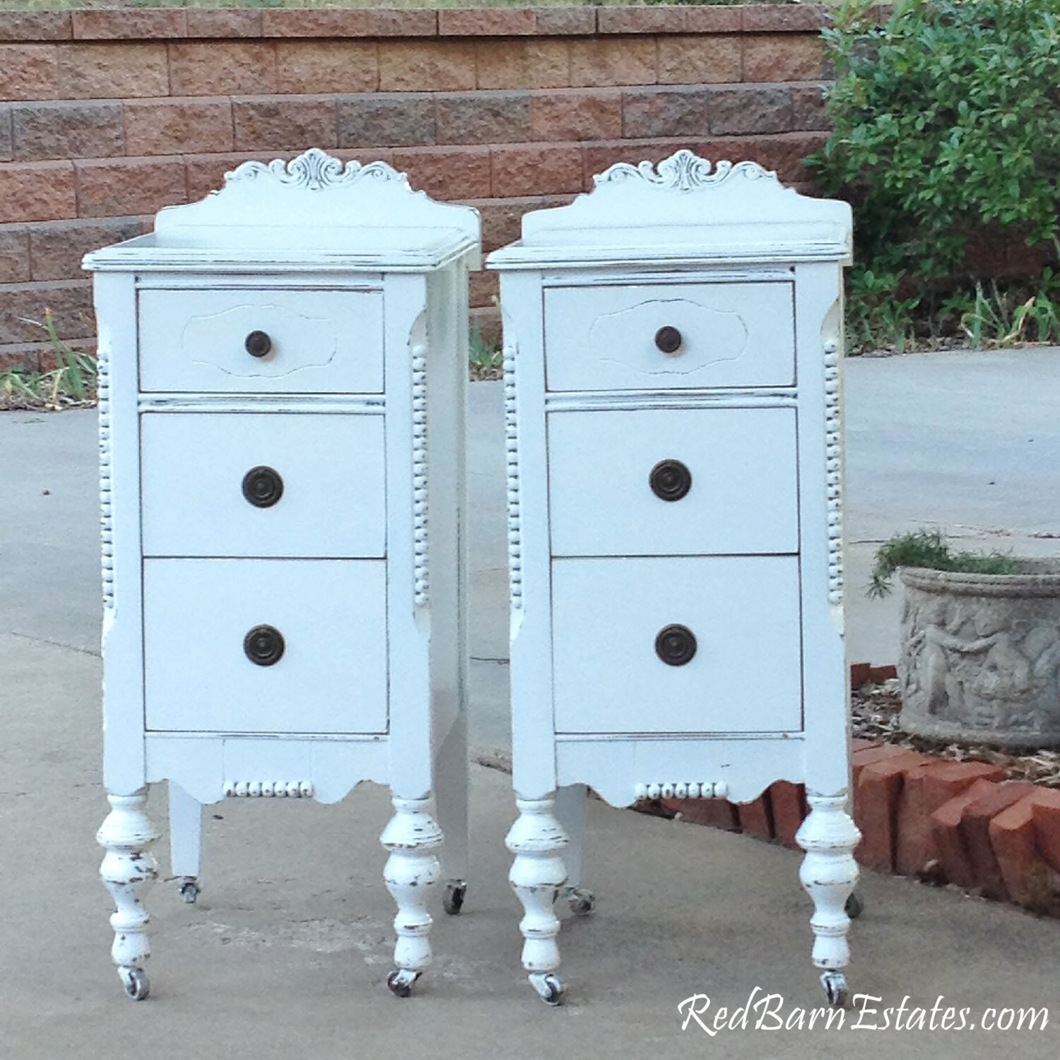 2 Painted Nightstands YOU ORDER. We Find. Antique Nightstands