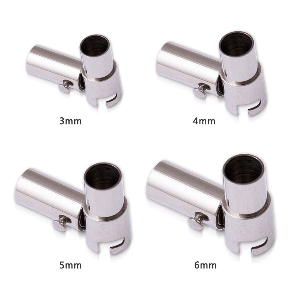 5 Stainless Steel Bracelet Clasps Leather Clasps by Rosebeading