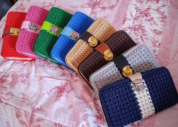 Items Similar To Crochet Wallet Size 19 10 2 5 Cm On Etsy