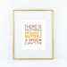 Peanut Butter and a Spoon Print- Brown, Yellow, Orange \\ ACD Original Quote