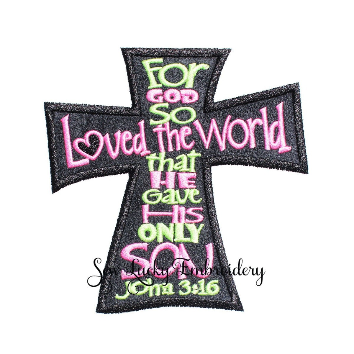 Cross iron on patch sew on patch cross patch John 316