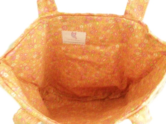 orange fluffy bag